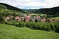 Blick über Siebersbach in das untere Lautertal