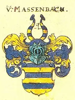 Massenbach: Ritterschaft und Adel in Franken laut Siebmachers Wappenbuch von 1609