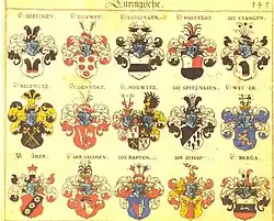 Roeder in Abteilung Thüringen in Johann Siebmachers Wappenbuch von 1605.