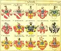 Wappen in Siebmachers Wappenbuch von 1605 (rechts unten)