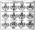 Wappen derer von Dornsperg in Johann Siebmachers Wappenbuch, Nachfolgeband 3 um 1701/05, Tafel 82, Steiermärkischer Adel