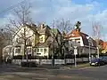 Blick in die Würzburggasse, wo die Siedlung bis zur Fasangartengasse reicht