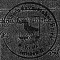 Altes Siegel der Gemeinde Briest
