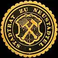 Seifengabel im Wappen von Neustädtel im Erzgebirge