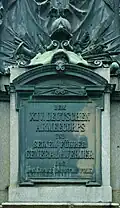 Dem XIV. Deutschen Armeecorps und seinem Führer General v. Werder. Das dankbare badische Volk.