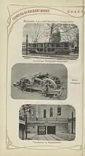 Siemens-Reklame mit Original-Drehgestell