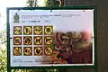Informationstafel am Eingang des Parks