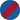 Blau mit rotem Strich