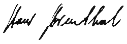 Autogrammsignatur von Hans Rosenthal