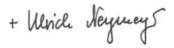 Unterschrift von Ulrich Neymeyr