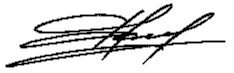 Unterschrift von Michail Mischustin