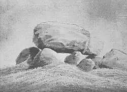 Caspar David Friedrich: Hünengrab bei Gützkow, nicht vor 1802, um 1835[16]