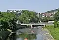Die Sihl in Zürich kurz vor ihrem Zusammenfluss mit der Limmat