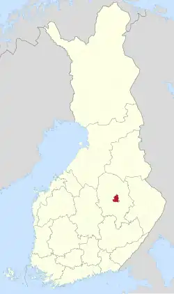 Lage von Siilinjärvi in Finnland