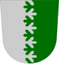 Im Tannenschnitt gespalten von Silber und Grün (Siipyy, Kristinestad FI)