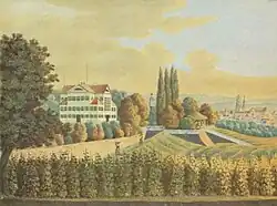 Ausflugsgaststätte Silberburg, um 1836.