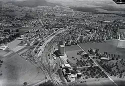 Getreidesilo beim Bahnhof, 1963