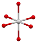 Tetragonal-bipyramidische Koordination um ein Silber-Atom im Silberchromat-Kristallgitter