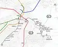 Veralteter Silver Line-Linienplan aus dem Jahr 2005