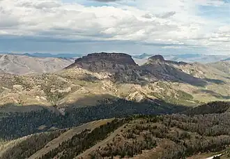 Silvertip Peak, aufgenommen vom Avalanche Peak