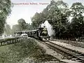 Singapore-Kranji Railway, mit Hunslet 4-4-0T Lok