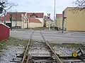 Die Hafenbahn kreuzt Chr. X’s Vej