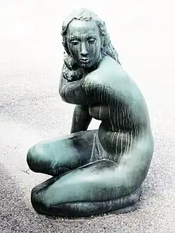 Skulptur Aurora, 1937, Kurbrunnenanlage Rheinfelden, Aargau. Von Max Reinhold Weber (1897–1982)