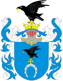 Herb Ślepowron (Bujno, Pęszno, Korwin, Corvin, Ślepy Wron)