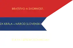 2:3 Flagge der slowakischen Freiwilligenverbände von 1849