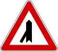 Vorfahrt – Einmündung von links (im spitzen Winkel)