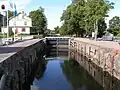 Die einzige Schleuse des Säfflekanals