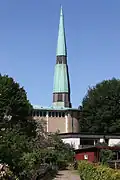 Turm der Kirche von Süden