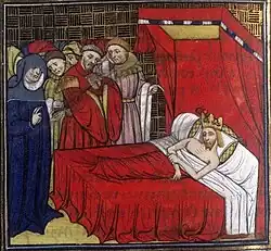 Philipp I. auf dem Sterbebett
