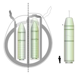 Ballistische Raketenschächte in einem U-Bootrumpf