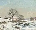 Paysage sous la neige à South Norwood