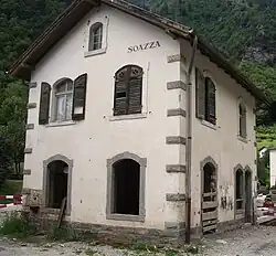 Bahnhof der Bellinzona-Mesocco-Bahn, 1907–1978