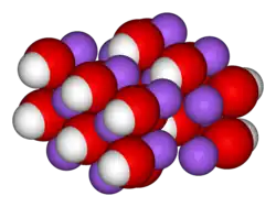 Struktur von Natriumhydroxid