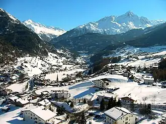 Sölden Richtung Süden mit dem Nederkogel