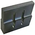 Rechteck-Stufe mit zwei Slots, 35&nbsp;kHz, Stahl