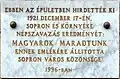 Gedenktafel am Haus Ferenc-Rákóczi-Straße 6