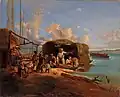 Verkauf von Heu auf dem Dnepr, 1857