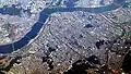 Luftbild von Gangnam-gu und Seocho-gu