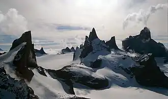 Südliche Drygalskiberge, Blick nach NW