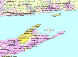 Lage im Suffolk County (New York)