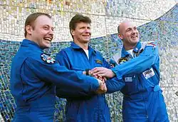 v. l. n. r. Fincke, Padalka und Kuipers
