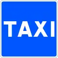 S-18 Parkplatz für Taxis reserviert