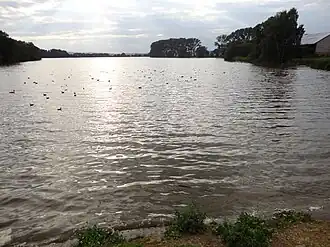 Der Speicher Schiedungen in westliche Richtung gesehen