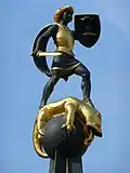 Skulptur des Hl. Georg in Speyer