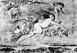 Frank Buchser, Kreidezeichnung zur Novelle Spiegel das Kätzchen, 1865