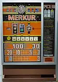 Merkur B (1977), erstes Geld­spiel­gerät der Gauselmann-Gruppe[65]